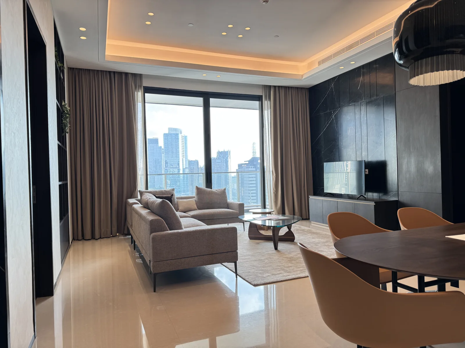 Regent Residences Jakarta show unit living room — Regent brand by IHG